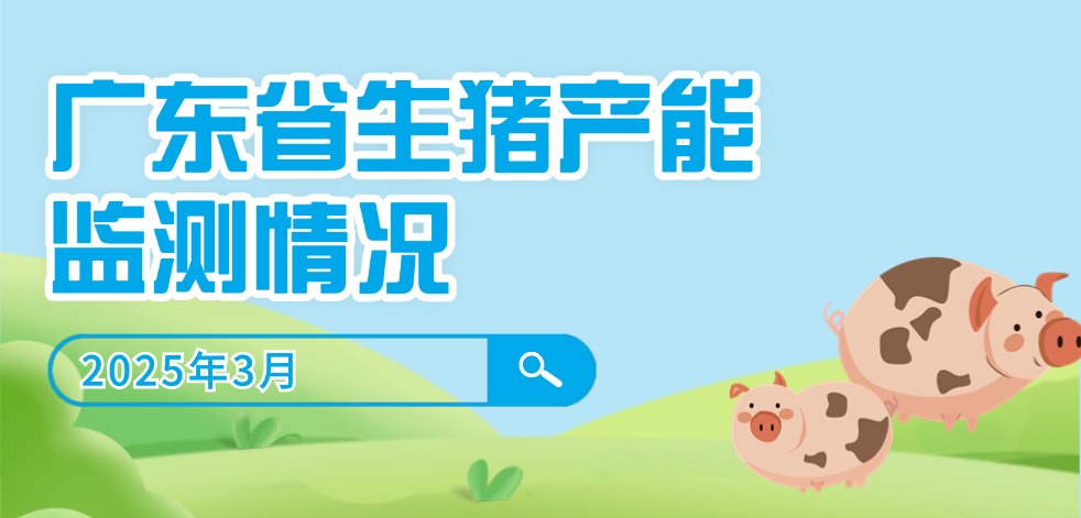 2025年3月广东省生猪产能监测情况